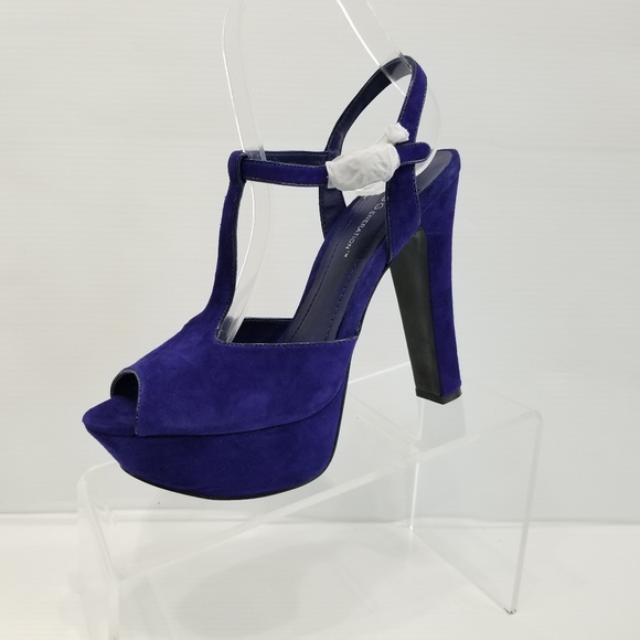 BCBGeneration Patrick Purple Blue Suede Platforms - Picture 1 of 8